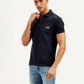 Men's Solid Slim Fit Polo T-shirt - Side View