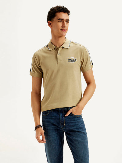 Men's Solid Slim Fit Polo T-shirt