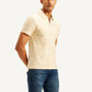 Men's Textured Slim Fit Polo Corduroy T-shirt - Side View