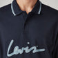 Men's Brand Logo Loose Fit Interlock Polo T-shirt - detail View