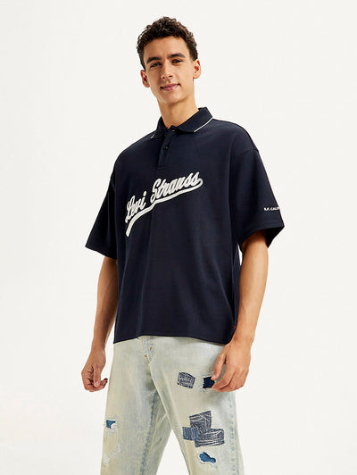 levi's Men's Brand Logo Loose Fit Polo T-shirt-picture-24