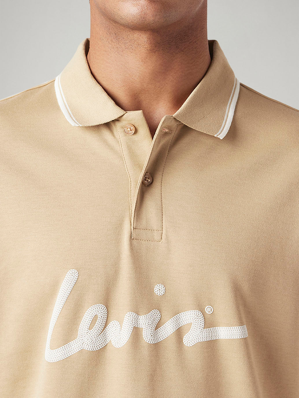 Men's Brand Logo Loose Fit Polo T-shirt - 13986197-e3ea-4b47-98d8-c0bc7b6c1899 View
