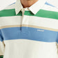 Men's Striped Multi Color Slim Fit Polo T-shirt - Detail View