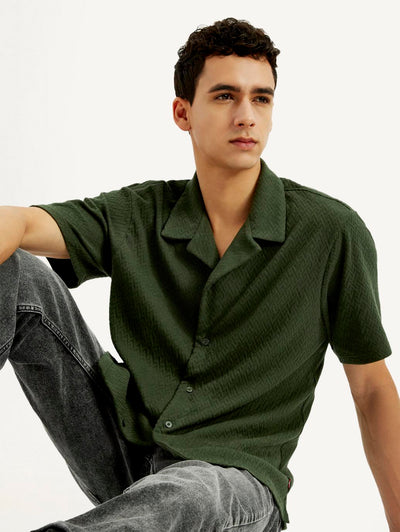 levi's Men's Textured Relaxed Fit Resort Collar Shirt-picture-12