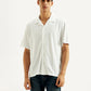 Men's Textured Relaxed Fit Resort Collar Knit Shirt - Front View