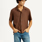 Men's Textured Relaxed Fit Resort Collar Knit Shirt - Styleshot View