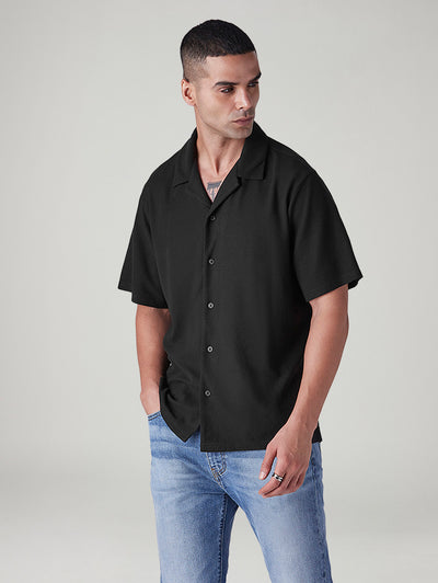 levi's Men's Solid Relaxed Fit Resort Collar Shirt-picture-28