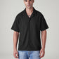 Men's Solid Relaxed Fit Resort Collar Shirt - Front View
