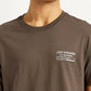 Men's Solid Crew Neck T-shirt - Detail View