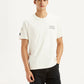 Men's Graphic Print Cream Crew Neck T-shirt - Styleshot View