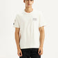 Men's Graphic Print Cream Crew Neck T-shirt - Front View