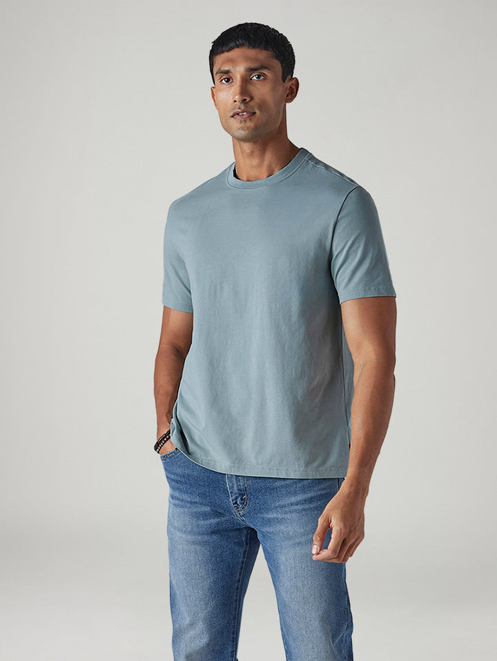 Men's Solid Regular Fit Jersey T-Shirt