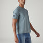 Men's Solid Regular Fit Jersey T-Shirt - Side View