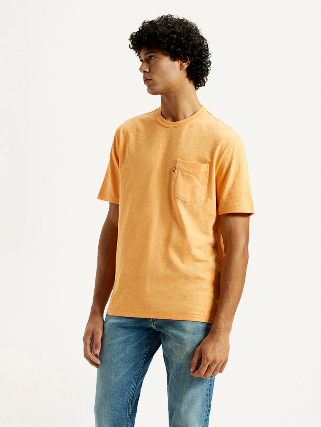 Men's Textured Regular Fit T-Shirt - Side View