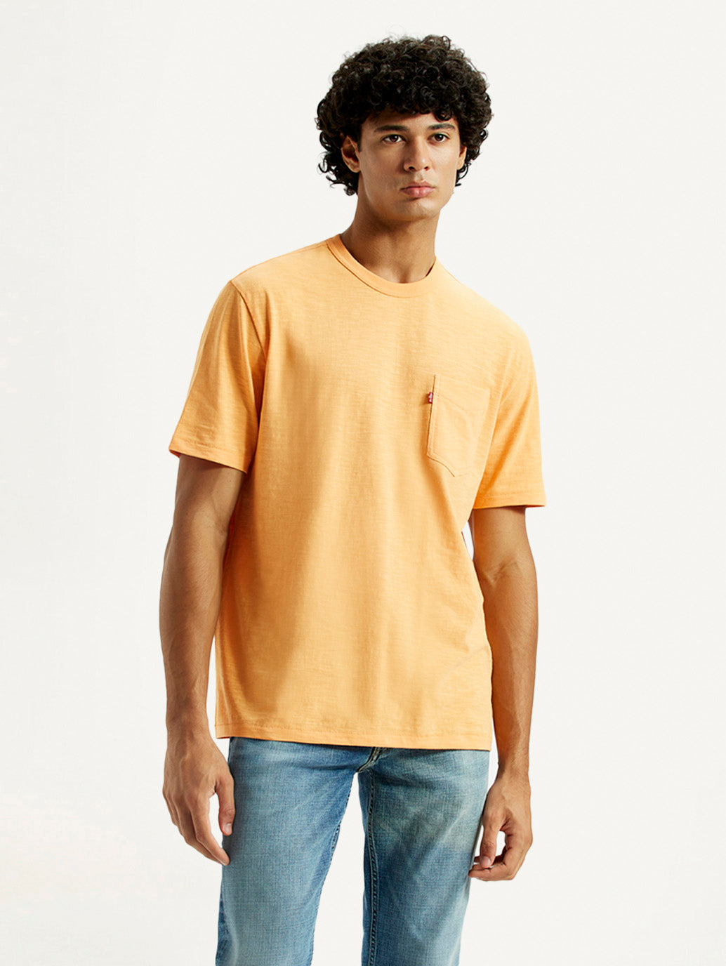 Men's Textured Regular Fit T-Shirt - Front View