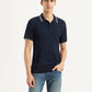 Men's Striped Slim Fit Polo T-Shirt - Front View