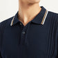 Men's Striped Slim Fit Polo T-Shirt - Detail View