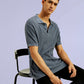 Men's Redloop Textured Slim Fit Polo T-Shirt - 44c58ab2-a2f4-497f-9e65-3bb36e5a524e View