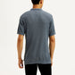 Men's Redloop Textured Slim Fit Polo T-Shirt - Back View