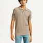 Men's Redloop Textured Slim Fit Polo T-Shirt - Front View