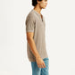 Men's Redloop Textured Slim Fit Polo T-Shirt - Side View