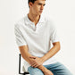 Men's Redloop Textured Slim Fit Polo T-Shirt - Elevated View