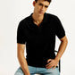 Men's Redloop Textured Slim Fit Polo T-Shirt - Elevated View