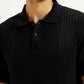 Men's Redloop Textured Slim Fit Polo T-Shirt - Detail View