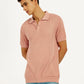 Men's Redloop Textured Slim Fit Polo T-Shirt - Elevated View