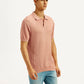Men's Redloop Textured Slim Fit Polo T-Shirt - Side View