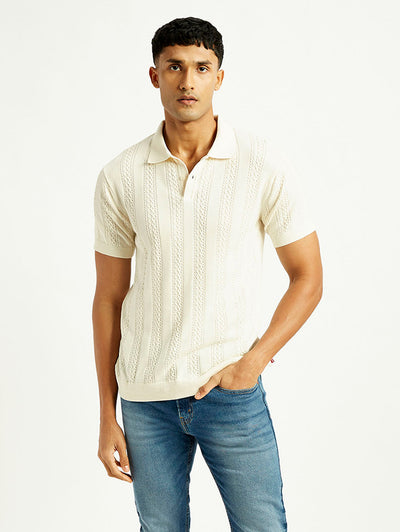 levi's Men's Self Design Slim Fit Polo T-shirt-picture-29