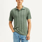 Men's Textured Slim Fit Polo T-Shirt - Styleshot View