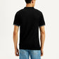 Men's Solid Slim Fit Polo T-Shirt - Back View