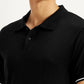 Men's Solid Slim Fit Polo T-Shirt - Detail View
