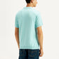 Men's Solid Slim Fit Polo T-Shirt - Back View