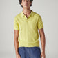 Men's Solid Yellow Pique Polo T-shirt - 20 View