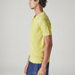 Men's Solid Yellow Pique Polo T-shirt - 20 View
