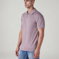 Men's Solid Mauve Pique Polo T shirt - 20 View