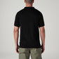 Men's Solid Black Polo T-shirt - Back View