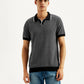 Men's Solid Slim Fit Polo T-shirt - Front View