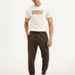 Men's Dark Brown Solid Utility Joggers - 73621cc8-2a29-4dd4-9703-2cae3b6b0bfd View