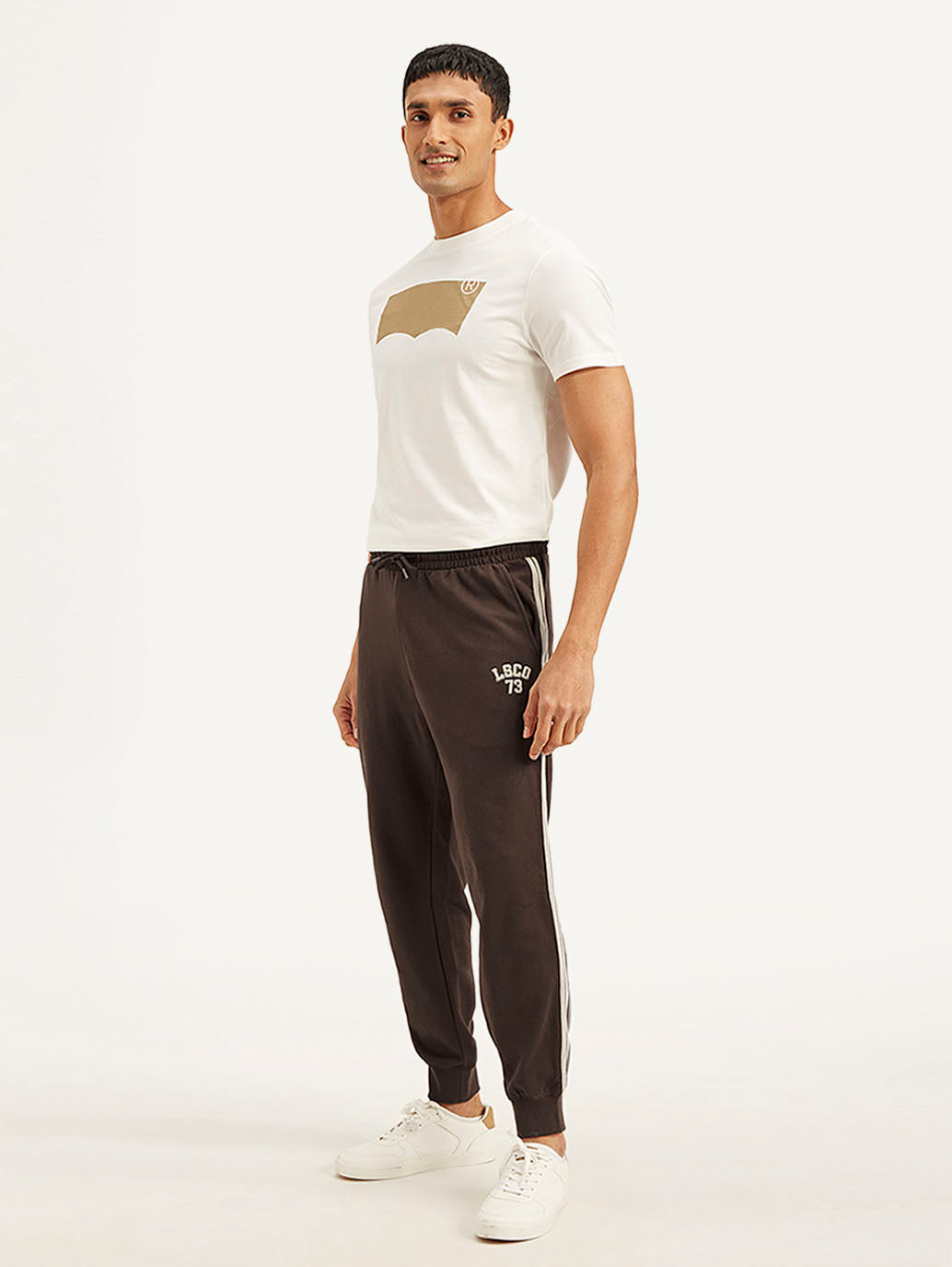 Men's Dark Brown Solid Utility Joggers - fdb1480f-4478-4c7d-9086-2a09f3088ed4 View