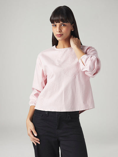 levi's Women's Embroidered Regular Fit Embroidery Top-picture-21