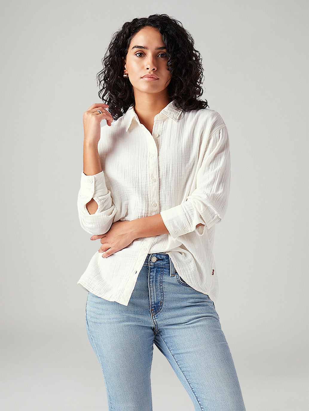 Women's Textured Regular Fit Shirt