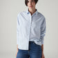 Women's Striped Relaxed Fit Shirt - Styleshot View