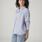 Women's Striped Relaxed Fit Shirt - Side View