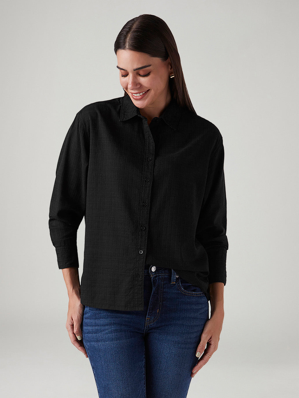 Women's Solid Relaxed Fit Shirt