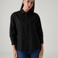 Women's Solid Relaxed Fit Shirt - Front View