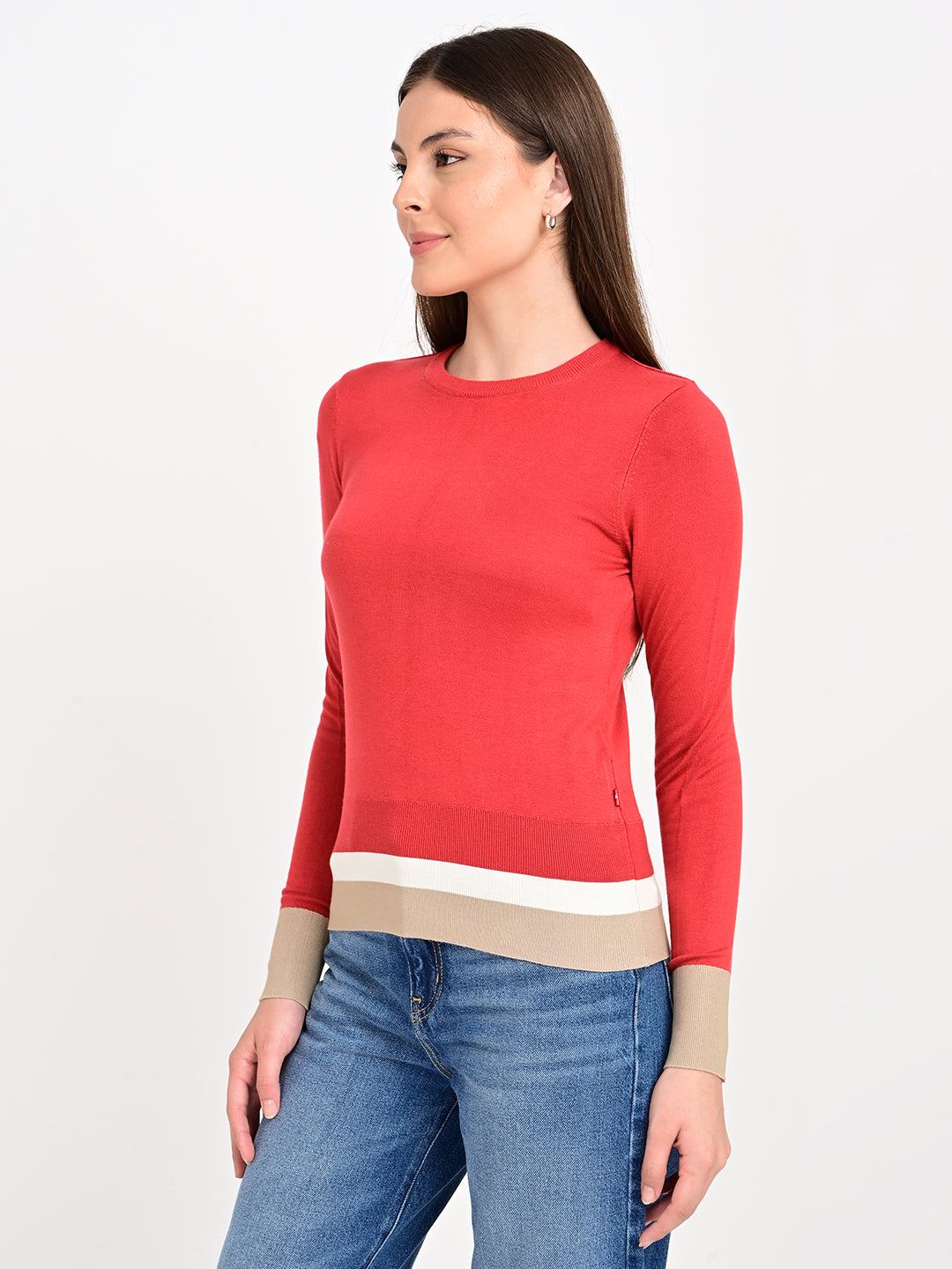 Women's Colorblock Regular Fit Top - jpg View