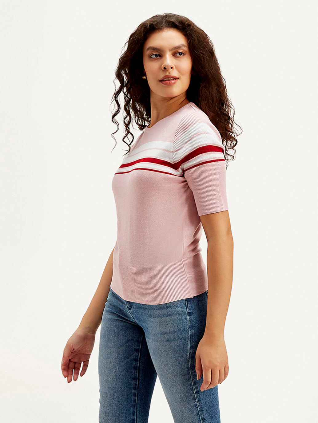 Women's Striped Slim Fit T-shirt